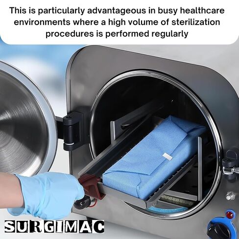SurgiMac Blue Sterilization Wrap Tear Proof Fabric Disposable CSR Wrap Single Layer Cellulose EO Gas Compatible Latex Free Wraps First Aid Supplies Emergency Supplies (500, 15 X 15") in Saudi Arabia