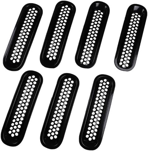 Front Grille Inserts Honeycomb Mesh Covers Carbon Fiber Compatible for Wrangler JK 2007-2015 in Saudi Arabia