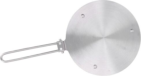 Stainless Steel Heat Diffuser Plate, Induction Cooker Heat Diffuser for Gas Electric Stovetop, Even Heat Distribution Cooking Plate with Handle for Ceramic Pot Iron Pan (20#) in Kuwait