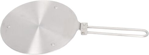 Stainless Steel Heat Diffuser Plate, Induction Cooker Heat Diffuser for Gas Electric Stovetop, Even Heat Distribution Cooking Plate with Handle for Ceramic Pot Iron Pan (20#) in Kuwait