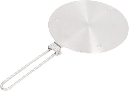 Stainless Steel Heat Diffuser Plate, Induction Cooker Heat Diffuser for Gas Electric Stovetop, Even Heat Distribution Cooking Plate with Handle for Ceramic Pot Iron Pan (20#) in Kuwait