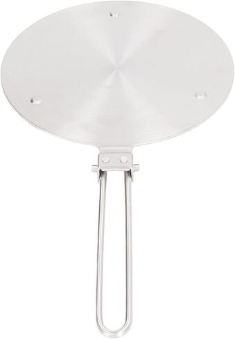 Stainless Steel Heat Diffuser Plate, Induction Cooker Heat Diffuser for Gas Electric Stovetop, Even Heat Distribution Cooking Plate with Handle for Ceramic Pot Iron Pan (20#) in Kuwait