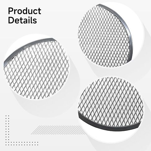 Set Of 8 Aluminum Mesh Pizza Screens, 8 In (20.3 Cm), Round Baking Trays, For Commercial Use, Even Heating in Saudi Arabia