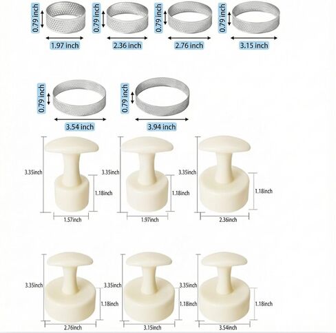 مجموعة خبز التارت الفرنسي، مجموعة مكونة من 150 قطعة، حلقات تارت مثقوبة من الفولاذ المقاوم للصدأ، مع أداة ضغط المعجنات ومجموعة أنابيب مكونة من 126 قطعة، للمخبوزات الاحترافية وهدايا الخبز التي تصنعها بنفسك in Kuwait