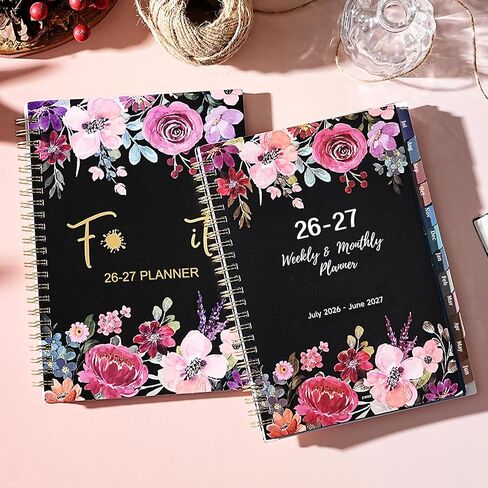 Teacher Planner 2025-2026 - Academic Planner 2025-2026, Teacher Lesson Planner from Jul. 2025 to Jun. 2026, 11" x 8.5", Weekly & Monthly Lesson Plan Book for Teachers - Floral in Kuwait