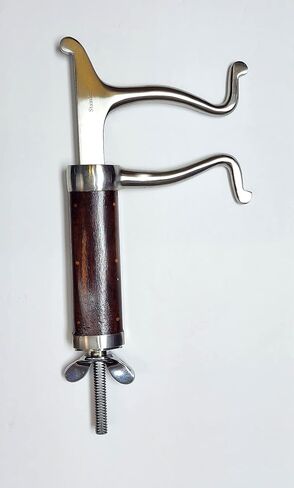 كمامة فم فارنيل لأسنان الخيول أو مقبض خشبي من الفولاذ المقاوم للصدأ منظار مصمم ليكون سهل الاستخدام لجميع الأطباء البيطريين. in Kuwait