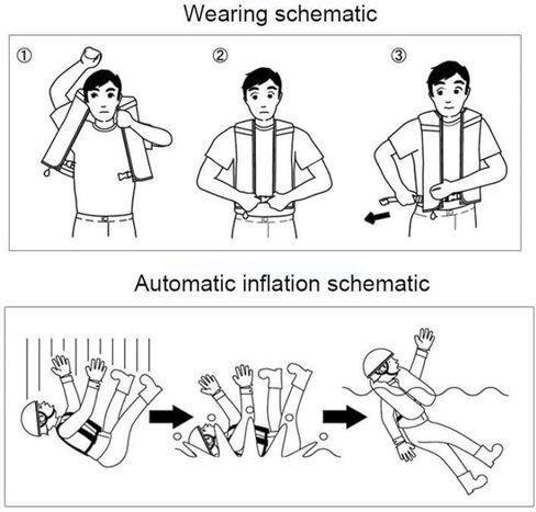 Automatic Inflatable Water Vest for Adults – Lightweight Adjustable Design for Recreational Water Activities in Kuwait