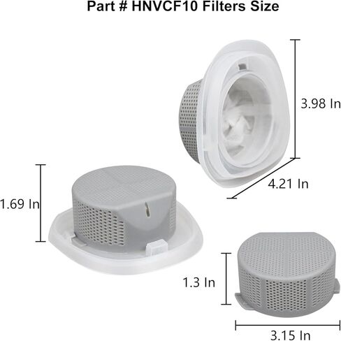 فلتر بديل للمكنسة الكهربائية المحمولة بلاك اند ديكر HNVC215B10 HNVC220BCZ01 HNVC115J22 (6 عبوات) in Saudi Arabia