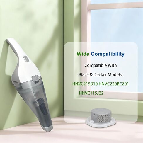 فلتر بديل للمكنسة الكهربائية المحمولة بلاك اند ديكر HNVC215B10 HNVC220BCZ01 HNVC115J22 (6 عبوات) in Saudi Arabia