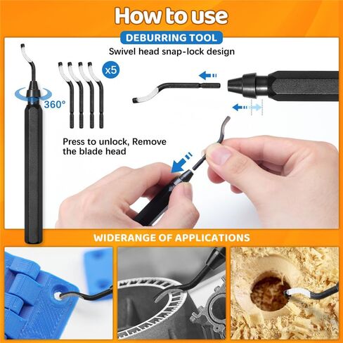 50Pcs 3D Printer Tool Kit & Accessories for All FDM/SLA Printers, Includes Nozzle Cleaning Kit, Scraper, Deburring Tool, Files, Brushes - Complete Starter Kit with Case in Kuwait