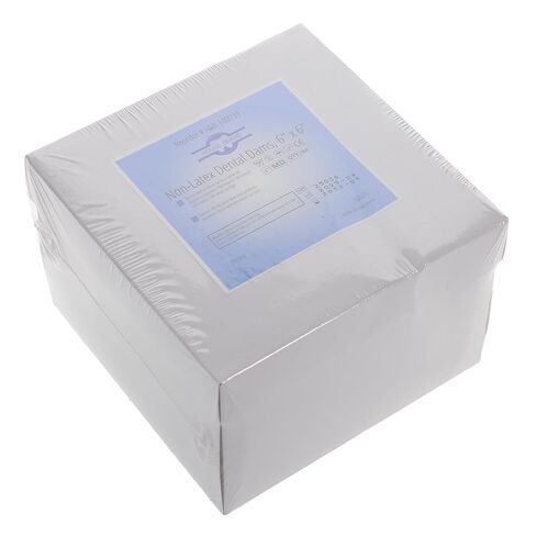 100739 HSB Non-Latex Dental Dams 6" X 6" Heavy Purple 360/Pk in Kuwait