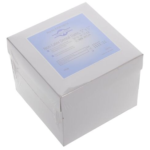 100724 HSB Non-Latex Dental Dams 5" X 5" Heavy Purple 364/Pk in Kuwait