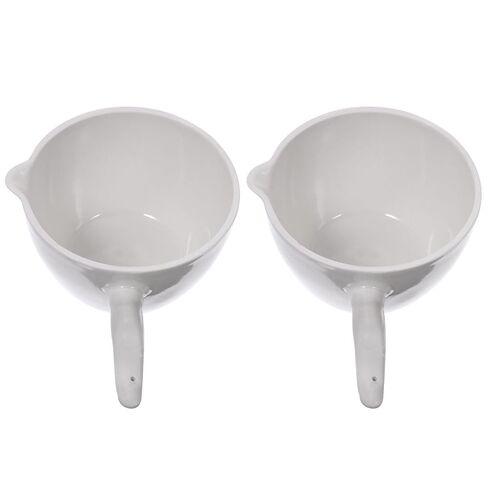 Alipis 2pcs 70ml Porcelain Evaporating Basin with Handle Round Laboratory Evaporation Dish Science Glassware for School and Industrial Use in Saudi Arabia