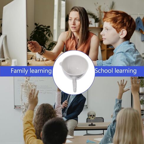 Alipis 2pcs 70ml Porcelain Evaporating Basin with Handle Round Laboratory Evaporation Dish Science Glassware for School and Industrial Use in Saudi Arabia