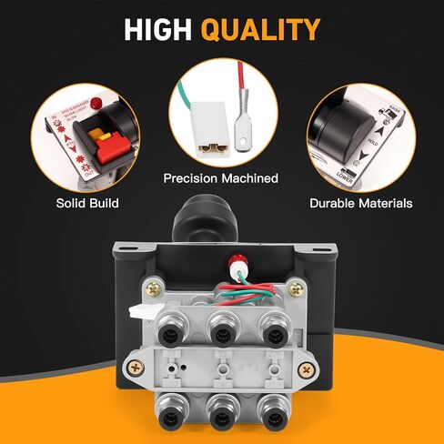 PTO Hoist Control Valve Air Kit with Kickout for Dump Truck Tipper Hydraulic System, K90 Dual Valve with PTO Switch, Console Tower, 10m Air Tube - Replace AV-295 329358X 329219X in Saudi Arabia