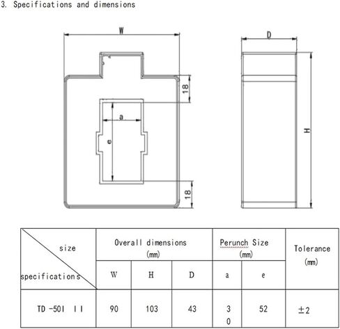 Current Transformer AKH-0.66/TD-50III Series Used in Data Center 20mA Output Strong Load Capacity in Kuwait