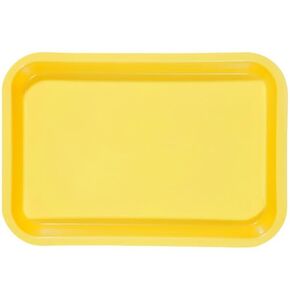 Zirc Dental 20Z101O صينية صغيرة مقاس F بلاستيك أصفر 9-3 / 8 "X 6-3 / 8" X 7/8" in Kuwait