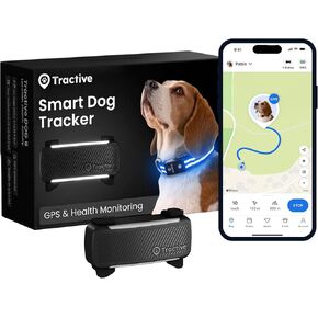 Tractive XL GPS Dog Tracker (50 lbs+) | Real-time Pet Location Tracker | Health & Wellness Alerts | Virtual Fence for Dogs | Dog Collar Attachment (Green) in Kuwait