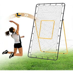 NEWBULIG Volleyball Rebounder Net 7x4 ft, 5-Angle Adjustable Bounce Back Training Equipment, Durable Net for Practicing Volleying, Bumping, Spiking, Easy Setup & Portable Travel Bag for Storage in Kuwait