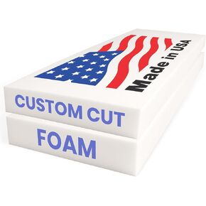 رغوة تنجيد مخصصة من مادة البولي يوريثين مقطوعة حسب الحجم - استبدال وسادة الأريكة، حشوة إسفنجية للكراسي والأرائك والمقاعد ووسائد المقاعد والمشاريع التي تصنعها بنفسك، كثافة عالية أو متوسطة، معتمدة من CertiPUR-US in Kuwait