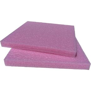 Polyethylene ANTI Static Foam Sheet 12 x 12 x 1/2 Inch Thick - 12 Pack PINK - Custom Foam Inserts High Density Closed Cell PE Case Packaging Shipping in Saudi Arabia