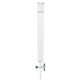 Chemglass CG-1187-21 Series CG-1187 Chromatography Column with 2 mm PTFE Stopcock and Coarse Fritted Disc, 2.00" ID, 24" Length in Kuwait