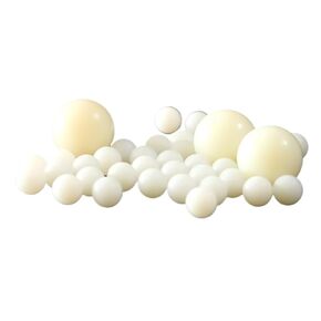 White Nylon Plastic Ball PA66 Solid Plastic Ball Diameter 2.0/2.381/2.5/2.778/3.0/3.175/3.5/4.0/4.5mm-50mm Precision Smooth Ball(30mm -5pcs) in Kuwait