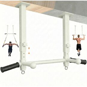 24" Ceiling Mount Pull Up Bar for Garage/Basement/Rafter - Heavy Duty 800LBS Adjustable Height Multi-Grip Chin Up Bar,Ceiling Joist/Beam in Kuwait