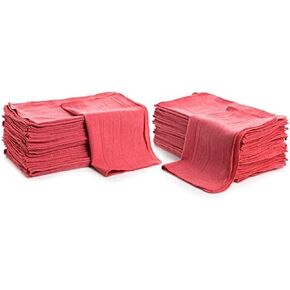 SIMPLI-MAGIC Premium Shop Towels 14"x12", Commercial Grade Red, 150 Pack in Kuwait