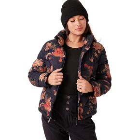 سترة Roxy النسائية ذات بطانة قابلة للتعبئة من Christal - خفيفة الوزن، غطاء رأس مخفي، خالية من Pfas، جيوب بسحاب in Kuwait