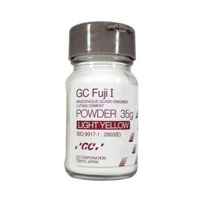 GC 901008 Fuji I Glass Ionomer Luting Cement Powder Light Yellow 35 Gm Bottle in Kuwait