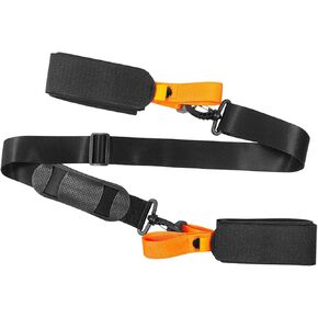 Ski Strap and Pole Carrier Tie, Adjustable Ski Tapes Cushioned Shoulder Sling, Portable Skis Gear Accessories for Men Women Snowboarding Winter Outdoor Activities in Kuwait