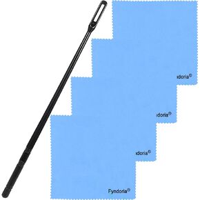 Flute Cleaning Kit, Including 1 Flute Cleaning Rod & 4 Flute Cleaning Cloth, Flute Cleaning Care Set Specially Designed for Deep Cleaning of Stains on Flute in Saudi Arabia
