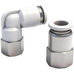 1 قطعة أنابيب هواء هوائي إدراج سريع موصل سريع 90 درجة لولبة داخلية الكوع أبيض وأسود على شكل حرف L الزاوية اليمنى PLF6-01/8-02(WhitePLF12-02) in Kuwait