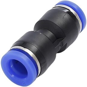 1 قطعة بو مستقيم موصل البلاستيك هوائي موصل قابس سريع أبيض وأسود أزرق PU4/6/8/10 (Pu-10blue) in Kuwait