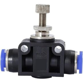 1Pcs Pa Tube Throttle Valve Pneumatic Component, Pressure And High Temperature Resistant, Quick Plug And Quick Connect Gas Pipe Joint(Pa-6blue) in Kuwait
