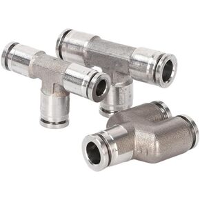 1 قطعة 304 الفولاذ المقاوم للصدأ هوائي سريع التوصيل مشترك أنبوب الغاز المشترك المحملة PY/PE6/8 درجة حرارة عالية ومقاومة التآكل الضغط العالي (Specialofferstainlesssteelpe10) in Kuwait