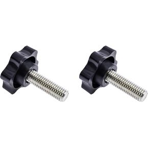 Star Clamping Screw Knob Hand 2 Pcs Tightening Screw M8 40mm Screw Length Thread Star Knob Clamping Handgrip Nut Screw 38mm Diameter Star Shaped Clamping Knob Handle Plastic knobs in Kuwait