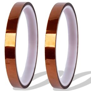 شريط حراري لنقل التسامي | لا يوجد بقايا 6 رول 10 مم × 16 م | مقاومة للضغط الحراري حتى 662 درجة فهرنهايت | لاصق سيليكون بوليميد للأكواب والبهلوانات والقمصان in Kuwait