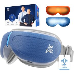 مدلك العين من بوب آند براد مع التحكم الصوتي بالحرارة والتبريد، مؤهل من FSA، تدليك معبد العين 3 الصوتي، مدلك العين الساخن لعلاج الصداع النصفي وتخفيف جفاف العيون، هدية مثالية للنساء والرجال in Kuwait