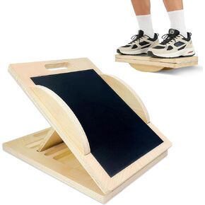 لوح مائل بـ 6 زوايا يتحول إلى لوح توازن - لوح تمديد ممتاز للساق ولوح تمايل للتمدد الفعال وتمارين القرفصاء لوح مائل مع سطح قطيفة in Kuwait