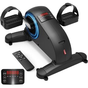 دراجة تمرين بدواسة تحت المكتب - دراجة تمرين صغيرة لكبار السن والعلاج الطبيعي مع 12 سرعة قابلة للتعديل وجهاز تحكم عن بعد وشاشة LCD in Kuwait