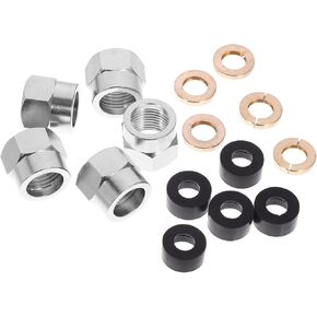 5Pcs Gas Flare Nut Tube Fitting with Spring Washer for Secure Gas Connection Reliable Leak Performance Construction for Use in Kuwait