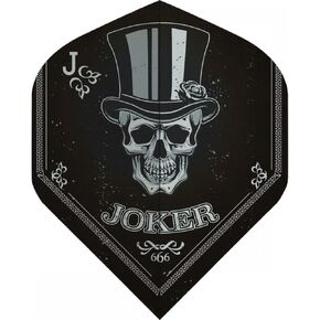 Designa Joker Black Jester Dart Flights (3 Sets - 9 Flights) in Kuwait