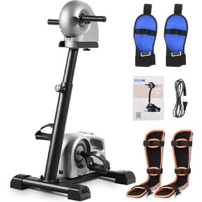 2026 Electric Physical Therapy Exercise Bike with Leg Support & Stroke Hand Brace - Arm Leg Pedal Exerciser | 20 Speed Dual Motorzied Rehab Trainer for Knee, Foot, Arm Recovery | Elderly & Disabled in Saudi Arabia