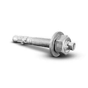 1000 حزمة من مسامير التثبيت الخرسانية إسفين الزنك 1/4 بوصة × 2-1/4 بوصة، خفيفة الوزن لأقواس التركيبات، رفوف القنوات - مراسي توسيع فولاذية مقاومة للتآكل in Kuwait