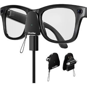 محول شحن متوافق مع نظارات Ray Ban Meta (الجيل 1&2) Wayfarer/Skyler/Headliner وOakley Meta HSTN، موصل شاحن محمول مع منفذ USB C لملحقات نظارات Meta AI الذكية، عبوتان in Kuwait