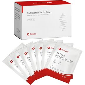 100 Pcs Skin Barrier Wipes, 2.4" x 3.5" Skin Prep Protective Wipes, No Sting Skin Adhesive Wipes to Create The Barrier Film Between Skin and Attachments, Ostomy Barrier Film Wipes (Alcohol Free) in Kuwait