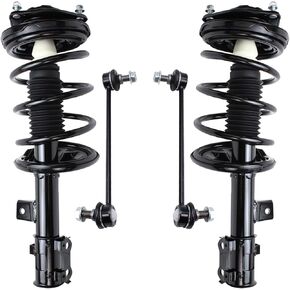 Detroit Axle - FWD 3.5L Struts Kit For 2011-2014 Toyota Sienna Replacement 2 Complete Ready Install Struts مع Coil Spring Assembly 2 Sway Bar Links Kit 2012 2013 in Kuwait