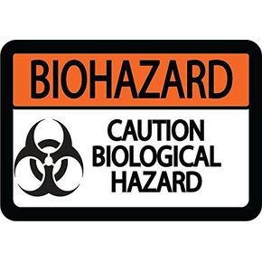 رسومية للمستودع، لافتة تحذيرية من المخاطر البيولوجية، رقم 12 in Kuwait